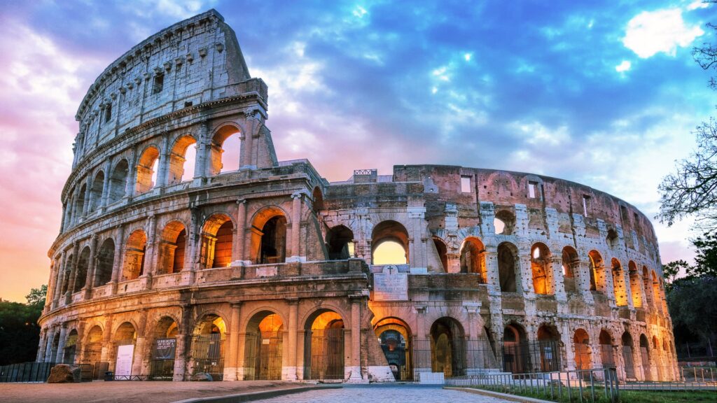 the Colosseum